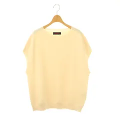 キャバン CABaN コットンカシミヤ クルーネックベスト プルオーバー M アイボリー /DF ■OSのサムネイル