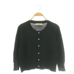 マーリエパーエフデ Maglie par ef-de 金ボタンニットカーディガン シルク混 9 ブラック /DF ■OSのサムネイル