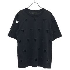美品 シモーネロシャ ハート刺繍カットアウト長袖Tシャツ 白 xs vt6