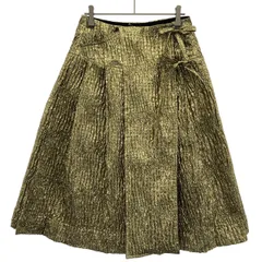Simone Rocha シモーネ ロシャ シワプリーツラップスカート  ゴールド UK8のサムネイル