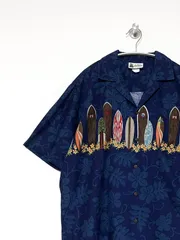 【ALOHA REPUBLIC】ハワイ製 90s S/S アロハシャツ S 半袖 古着のサムネイル