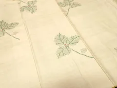 平和屋着物■上質な紬　舞葉文　正絹　逸品　CABH0318evのサムネイル