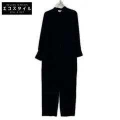 Whim Gazette　ウィムガゼット　ブラック バンドカラー ダブルクロスオールインワン　Fのサムネイル