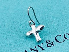 65 美品 ティファニー ピアス バードクロス ペレッティ シルバー 925 65 美品 ティファニー ピアス バードクロス ペレッティ シルバー 925