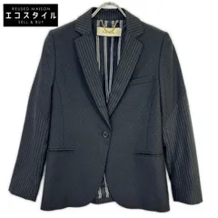 PaulSmith　ポールスミス　ブラック ドット×ストライプ 切り替えジャケット　38のサムネイル