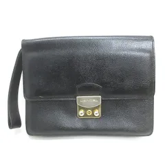 K■ランセル/LANCEL レトロ セカンドバッグ 黒 BAG MENS■7【中古】のサムネイル