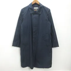 d■マーガレットハウエル/MHL ステンカラーコート JKT【S】紺/MENS■71【中古】のサムネイル