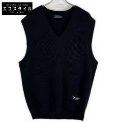正規品★美品★PRADA カシミヤ混 ロゴ刺繍ベスト UMT409【46】 正規品☆美品☆PRADA カシミヤ混 ロゴ刺繍ベスト UMT409【46】 - メルカリ