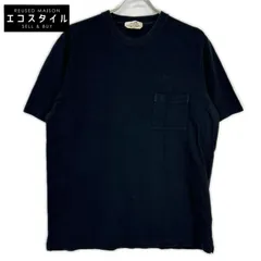 HERMES　エルメス　ブラック コットン H刺繍 半袖Tシャツ　XLのサムネイル