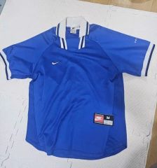90s NIKE gameshirt ナイキ ゲームシャツ ブルー 襟付き - メルカリ