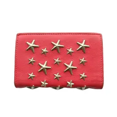 ジミーチュウ JIMMY CHOO カードケース スタースタッズ ピンクレッド /SS ■OS ■OHのサムネイル