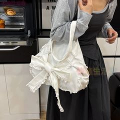 saha by ellie サハバイエリー フリルバッグ 限定 ホワイト ミニ 