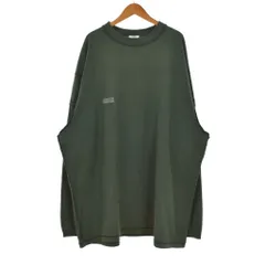 ヴェトモン VETEMENT 23AW インサイドアウトシャークプリントTシャツ 長袖 ロンT ロゴ刺繍 袖プリント S 緑 グリーン UE54LS140Zのサムネイル