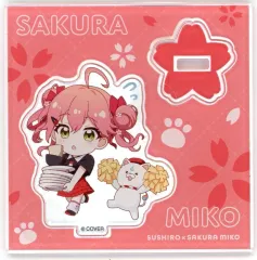 【中古】アクリルスタンド・アクリルパネル さくらみこ(スシロー制服デザインB) SDアクリルスタンド 「バーチャルYouTuber ホロライブ さくらみこ×スシロー にゃっはろ～スシろ～!」 EC限定