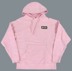 [중고] 아우터웨어 Peekaboo Hoodie (파커) 핑크 M 사이즈 [BT21 × ANTI SOCIAL SOCIAL CLUB]