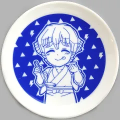 【中古】皿・ボウル 我妻善逸 豆皿 「鬼滅の刃 ポップアップショップ きめつ食堂」
