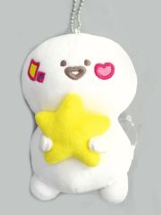 [중고] 봉제인형 마스코트·봉제인형 배지 01. 문구 씨 파스텔 팝 ver.(신작 일러스트) 마스코트 키홀더 [문구와 함께 POP UP SHOP in 신주쿠 마켓 스페이스 by eeo]