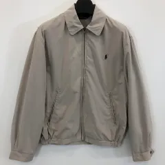 90s USA ポロ ラルフローレン ウーブン ハリントン ジャケット L