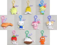 サンリオ キーホルダー ちびっとも くだもの コンプリート全8種類 開封