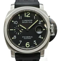 【天白】仕上済 PANERAI パネライ ルミノール マリーナ 44mm PAM00164 J番 メンズ ブラック SS ラバー 自動巻き 腕時計 男のサムネイル