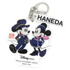 【中古】キーホルダー ミッキー＆ミニー アクリルキーホルダー 「ディズニー」 ディズニーフラッグシップ東京ジャパンツアー 羽田空港限定