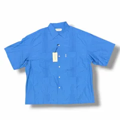 参考上代42900円 未使用 COOTIE 25SS Typewriter Cuba S/S Shirt タイプライターキューバ半袖シャツ クーティー CTE-25S408 ブルー L （5817M）のサムネイル