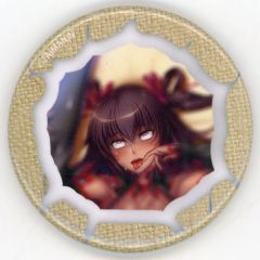 [중고] 배지·핀즈 미즈키 유키카제(옐로우) 들여다보는 구멍 캔 배지 [대마닌 시리즈] 3개 구입 회장 한정 특전