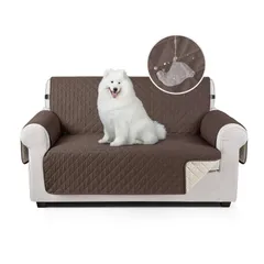 特価商品 TAOCOCO ソファカバー 全面防水 ソファーシート 犬猫対策 毛髪不粘着 滑り止め 1人2人3人掛け 肘付き 替えソファカバー 防塵 汚れ防止 傷防止 爪とぎ防止 マルチカバー 四季適用 撥水加工 丸洗い可能 (ブラウン 2人掛け)のサムネイル