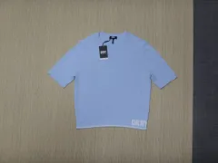 (新品XL) DKNY GOLF レディース ラウンド 半袖 ニットのサムネイル