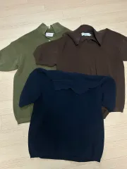 KNITTED クールエバー PK 半袖 ニットTシャツ Mのサムネイル