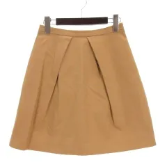 マッキントッシュフィロソフィー MACKINTOSH PHILOSOPHY ミニ スカート タック 34 ベージュ 251128E ■GY43のサムネイル