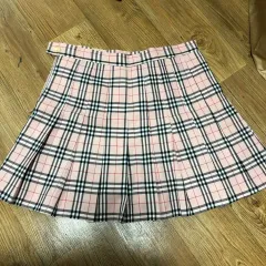ピンク CHECK プリーツ スカートのサムネイル