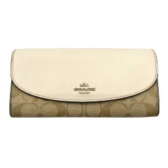 【玉津店 中古】COACH コーチ シグネチャー フラップ 長財布 F54022 TA2500452