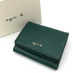 アニエスベー 三つ折り財布 がま口 黒 レザー コンパクト ミニウォレットのサムネイル