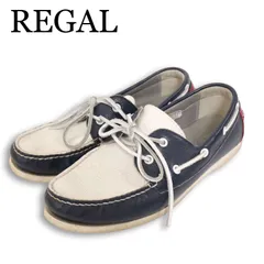 REGAL リーガル NC18L 55TR 本革★ トリコロール レザー デッキシューズ Sz.25 メンズ