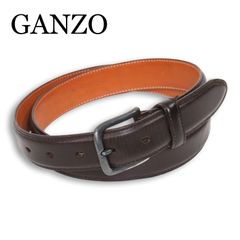 GANZO レザーベルト ブラウン 日本製　Sサイズ GANZO レザーベルト ブラウン 日本製 Sサイズ - メルカリ