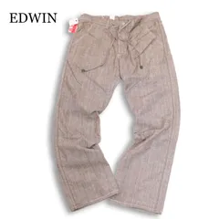 【新品 未使用】 EDWIN エドウィン 101RS 春夏★ シャンブレー イージー パンツ 日本製 大きいサイズ Sz.XL メンズのサムネイル
