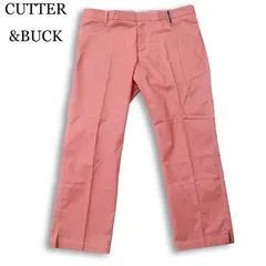 CUTTER&BUCK カッター＆バック ゴルフ★ ストレッチ 千鳥格子 トラウザー スラックス パンツ 大きいサイズ Sz.100 メンズ 赤のサムネイル