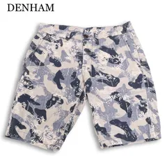 DENHAM デンハム 【RAPTOR SHORT CICH】 カモフラ×ボタニカル総柄★ ハーフ ショート パンツ Sz.30 メンズのサムネイル