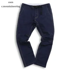 coen c.mountaineering コーエン 通年★ デニム ストレッチ 立体裁断 ウォッシュ加工 クライミング パンツ Sz.M メンズのサムネイル
