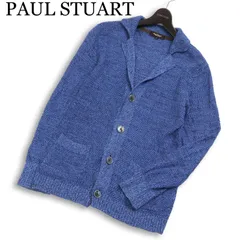 PAUL STUART ポール・スチュアート 春夏★ 麻 リネン100% メランジ ニット ジャケット カーディガン 日本製 Sz.M メンズのサムネイル