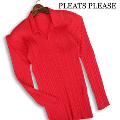 美品 プリーツプリーズ PLEATS PLEASE 長袖 カットソー トップス