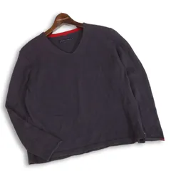 Pal'las Palace パラスパレス 春夏★ リネン Vネック プルオーバー サマー ニット セーター Sz.3 レディース グレーのサムネイル
