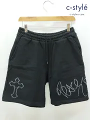 T704 [人気] XLARGE エクストララージ ハーフパンツ M ブラック 2PAC 101242031025 | ★のサムネイル