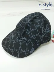 C745 [未使用品] Off-White オフホワイト キャップ O/S ブラック 総柄 帽子 OMLB041F22FAB009 | ★のサムネイル