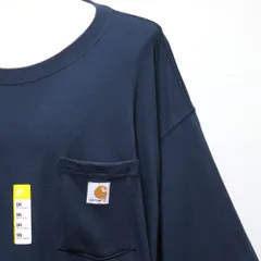 カーハート Tシャツ メンズ 5XL 紺 新品 未使用 クルーネック 超大きいサイズ 超ビックサイズ 超オーバーサイズ アメリカ購入
