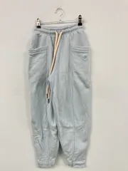 adidas アディダス スウェットパンツ XS スカイブルー 無地 ワンポイント ブランドロゴ ワイド・ルーズ ハイウエスト ウエストゴム・紐 レディースのサムネイル