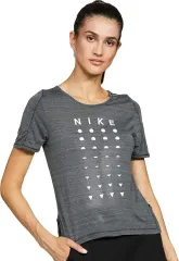5月31日まで NIKE ウィメンズ アイコン クラッシュ ドライフィット ランニング Tシャツ