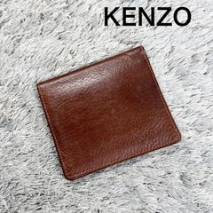 KENZO ブラックレザー 二つ折り財布 - メルカリ