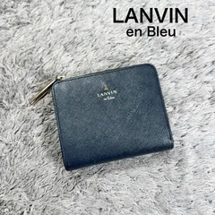 LANVIN en Bleu ランバンオンブルー 二つ折り財布 L字ファスナー レザーのサムネイル